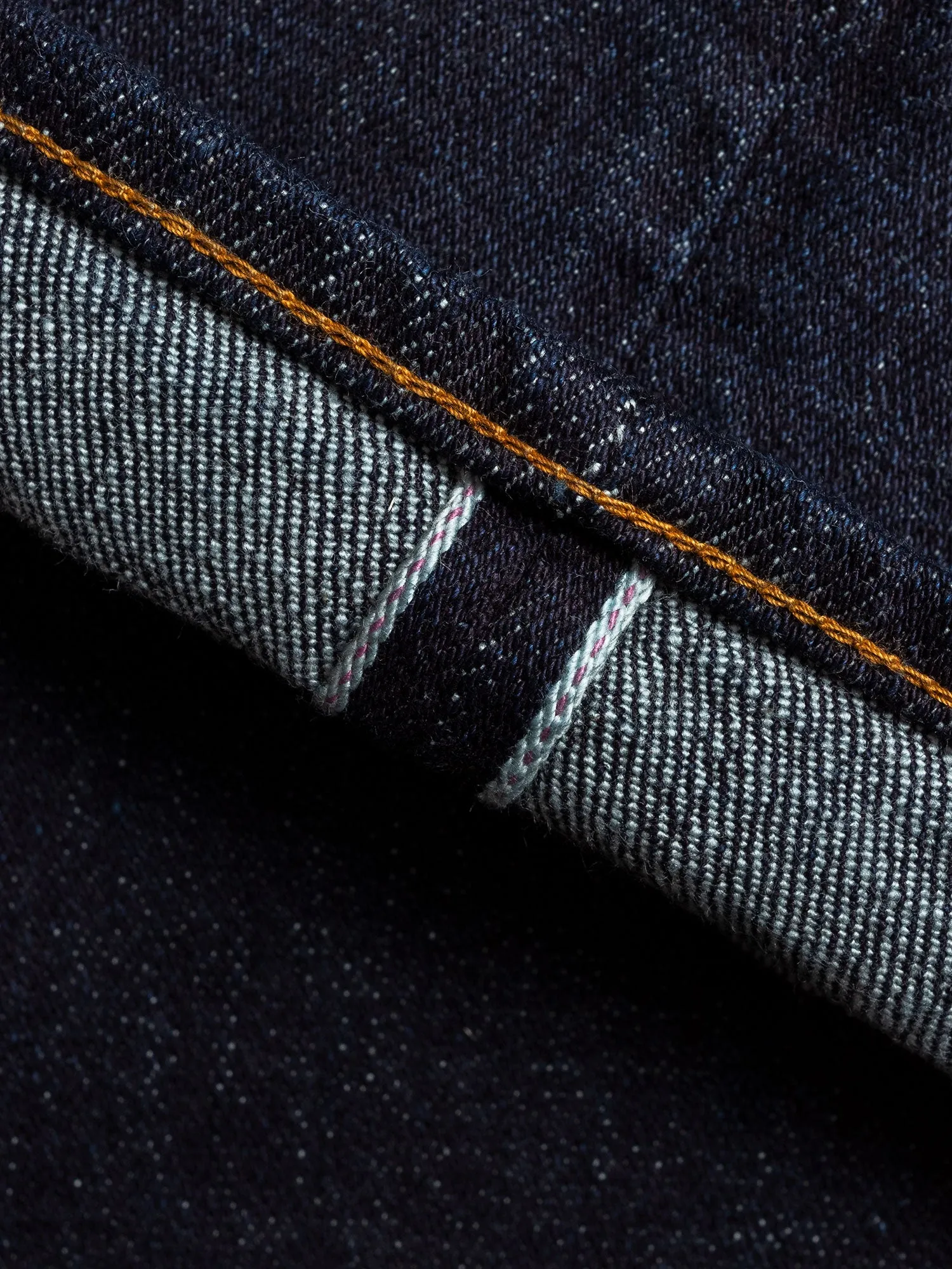 665S-LGY "Grey Overdye" 15oz Stretch Selvedge Denim - Relaxed Tapered Fit