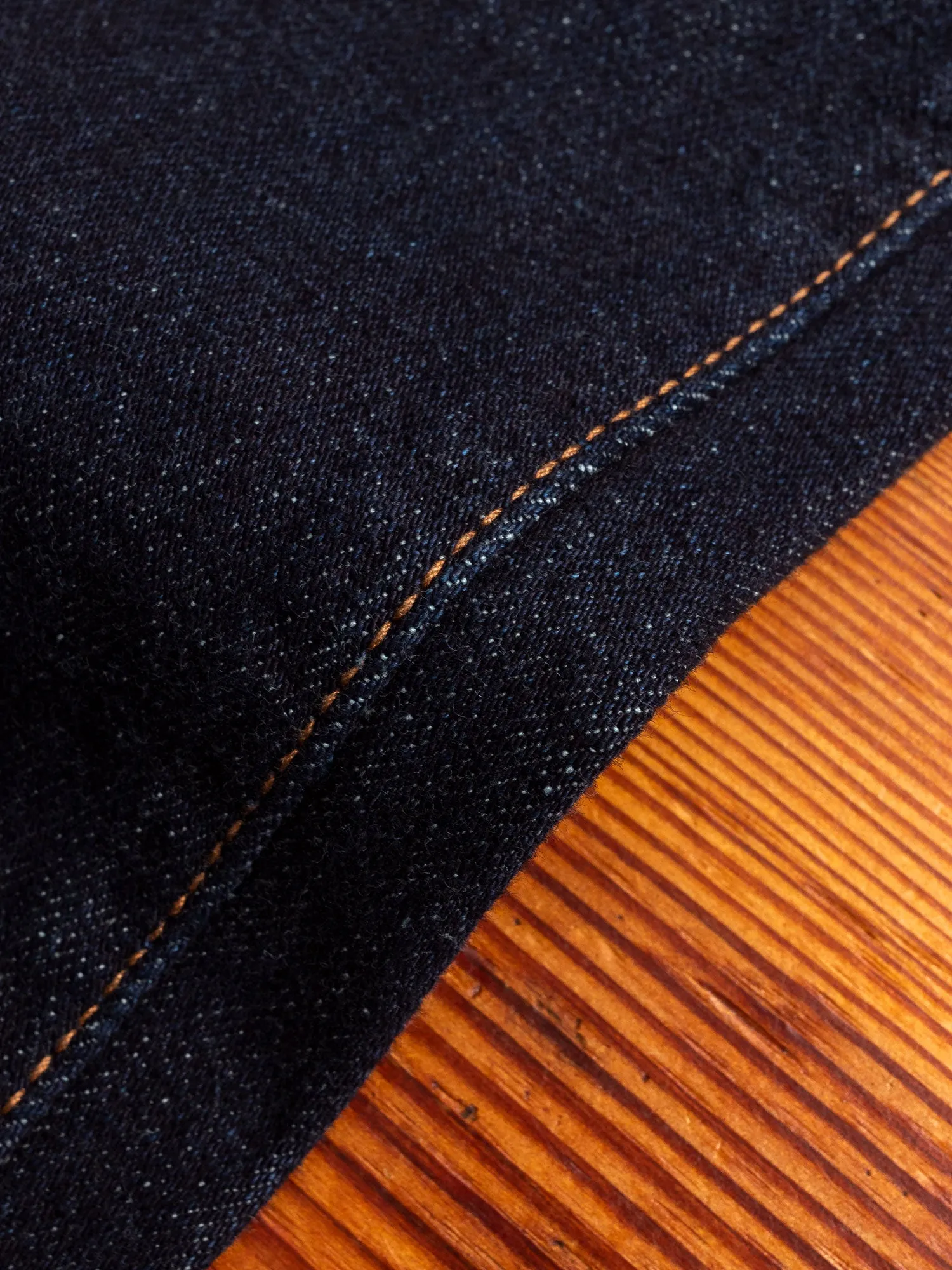 665S-LGY "Grey Overdye" 15oz Stretch Selvedge Denim - Relaxed Tapered Fit