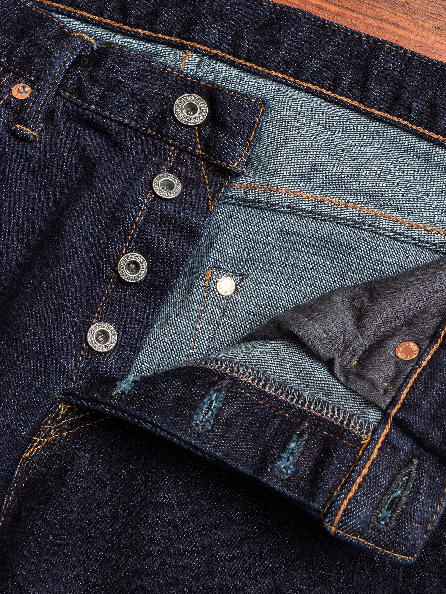 665S-LGY "Grey Overdye" 15oz Stretch Selvedge Denim - Relaxed Tapered Fit