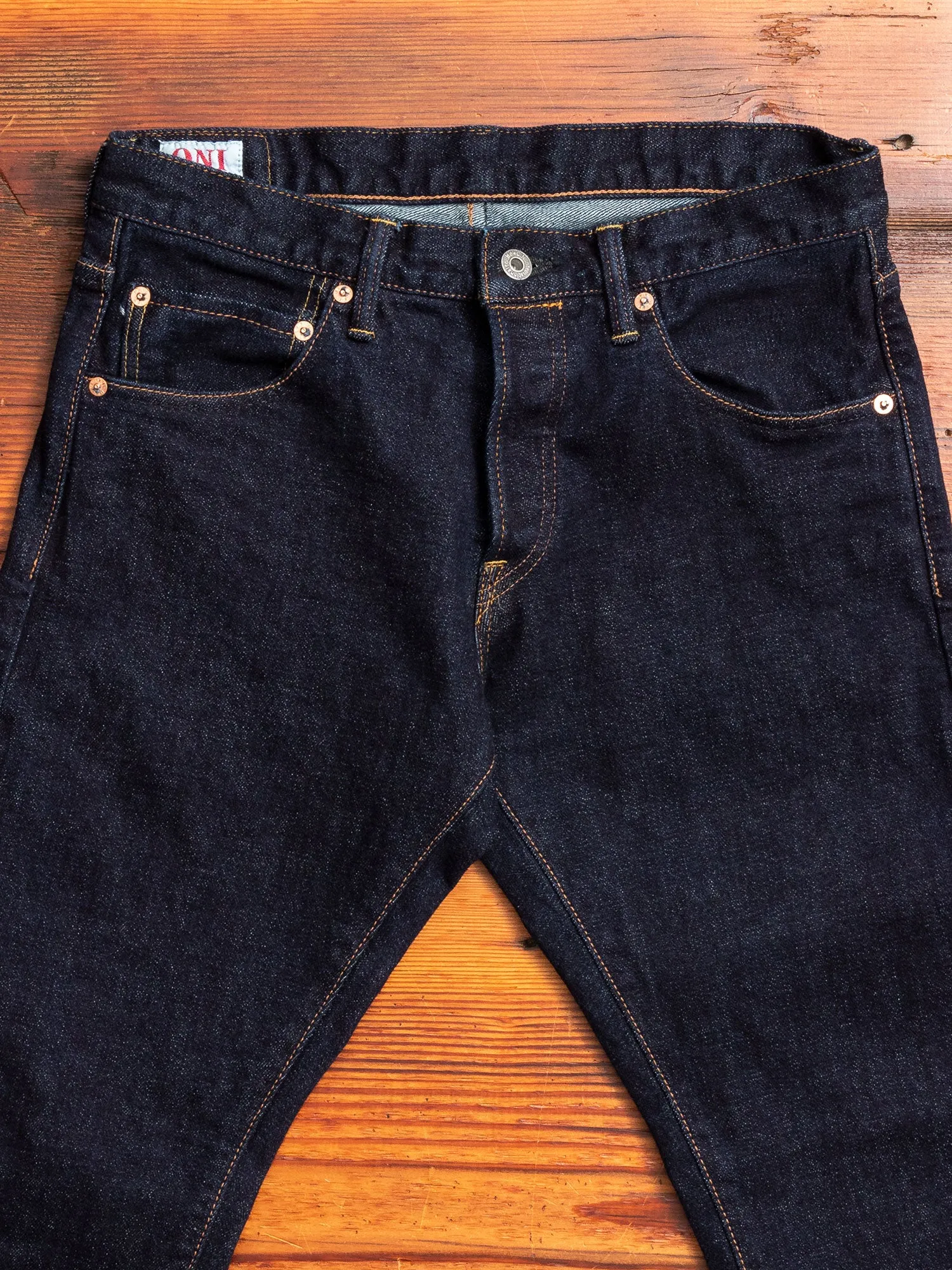 665S-LGY "Grey Overdye" 15oz Stretch Selvedge Denim - Relaxed Tapered Fit