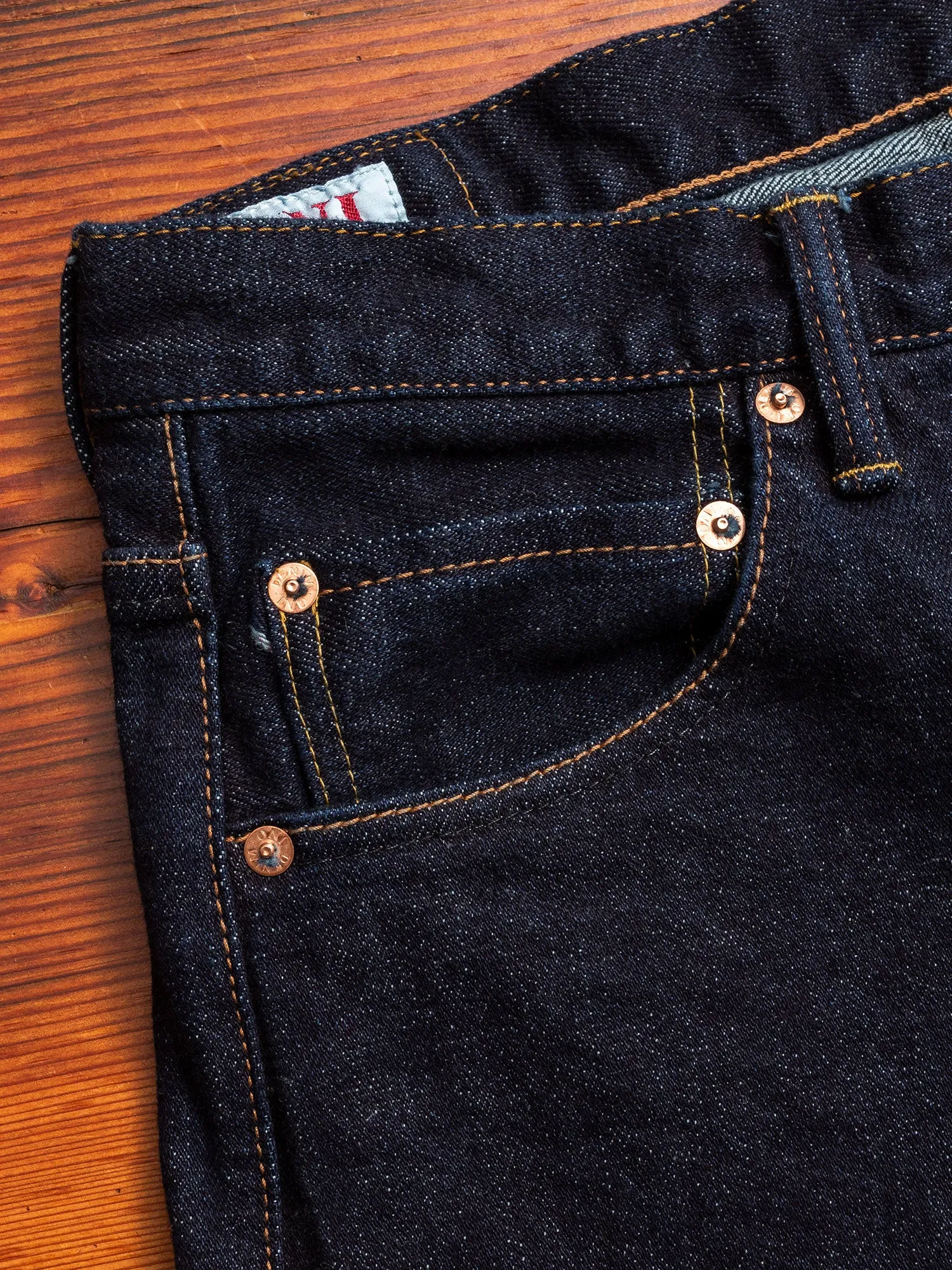 665S-LGY "Grey Overdye" 15oz Stretch Selvedge Denim - Relaxed Tapered Fit