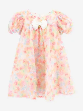 Angels Face Girls Confetti Dress in Orange
