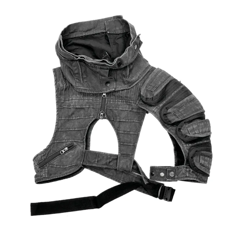 Asymmetric One Shoulder Waist Vest
