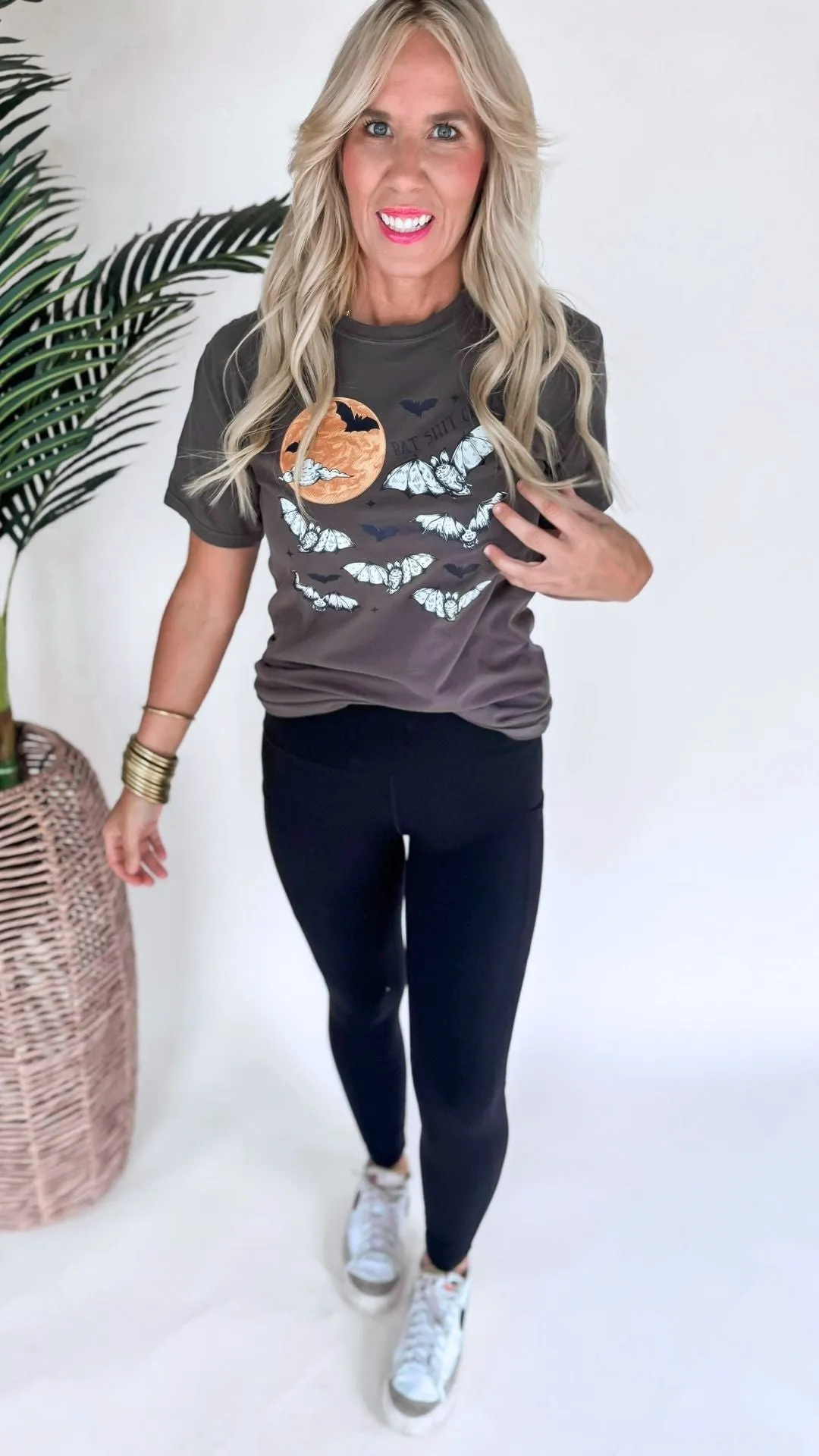 Bat Shit Crazy Garment Dyed Graphic T-shirt - Final Sale