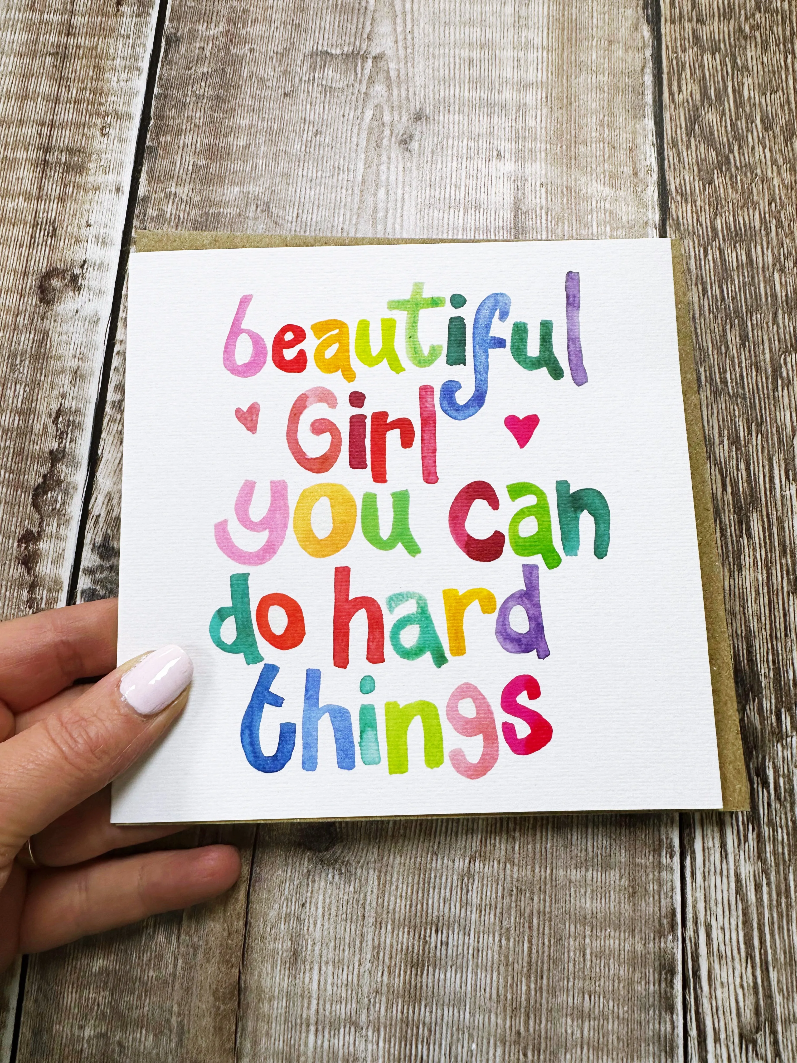 Beautiful Girl you can do Hard Things - Personalised