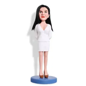 Beautiful Office Lady Custom Figure Bobblehead