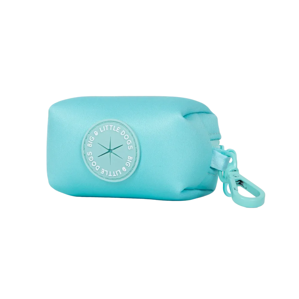 Big & Little Dogs Poop Bag Holder - Aqua