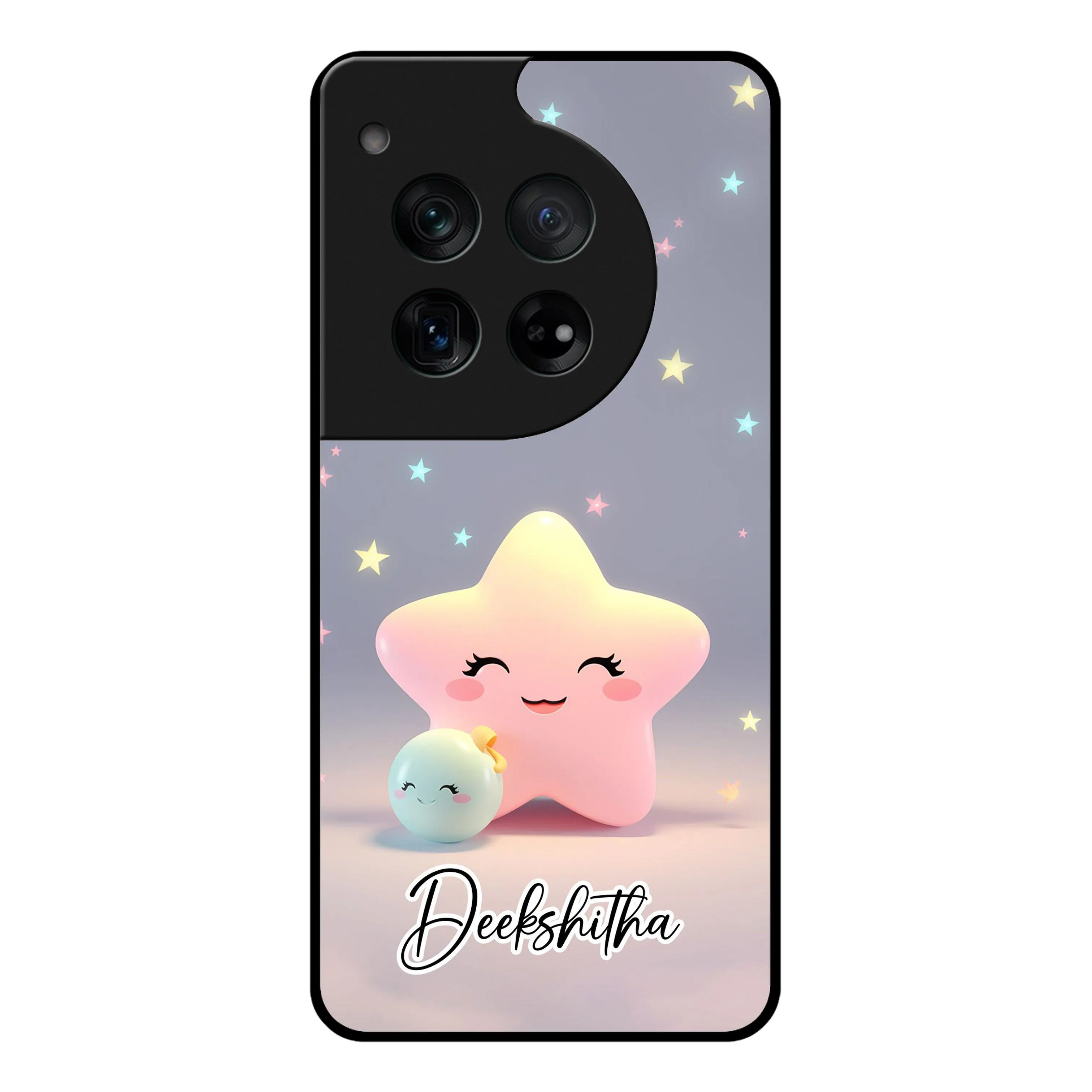 Blue Floral Customize Transparent Silicon Case For Redmi/Xiaomi