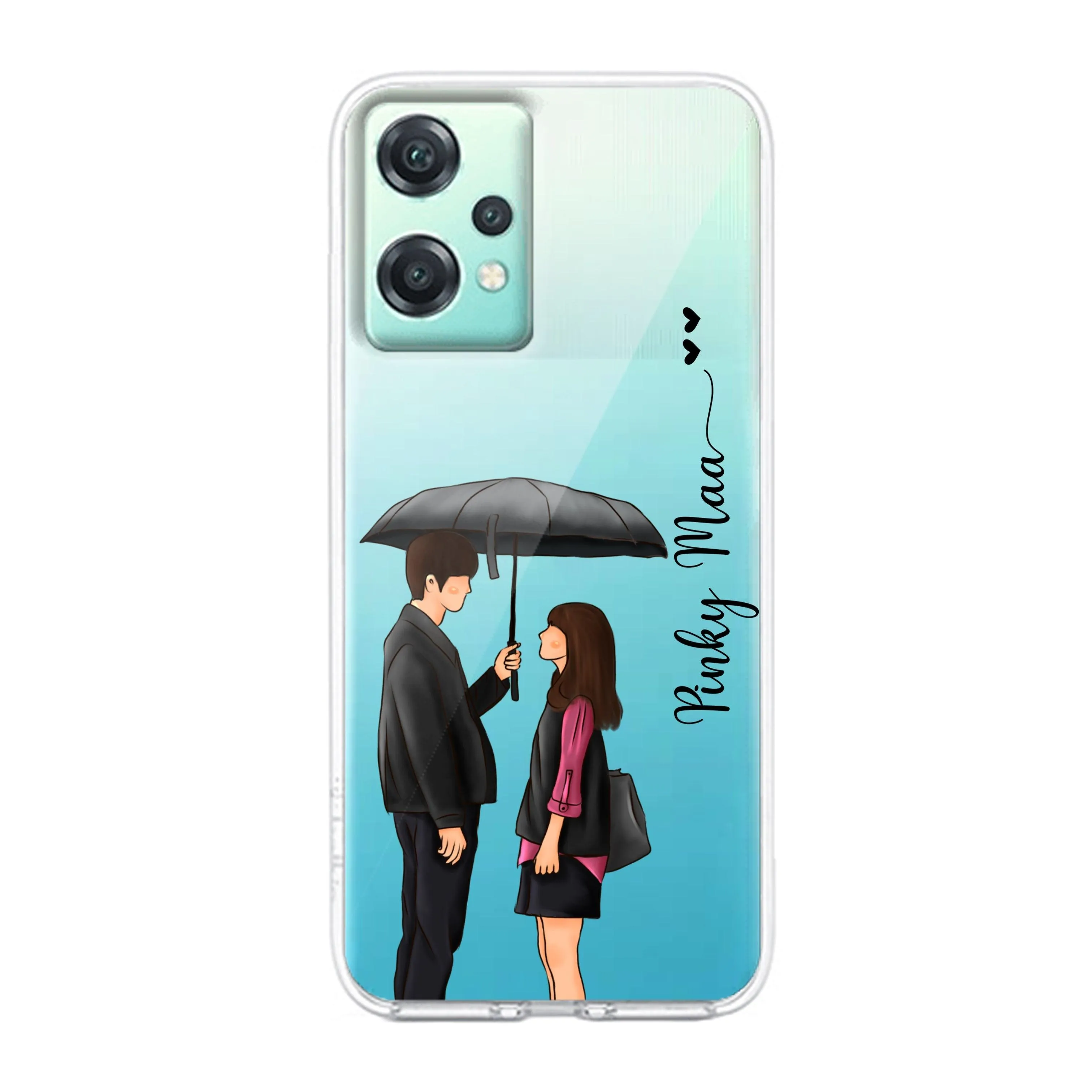 Caring Couple Customize Transparent Silicon Case For OnePlus