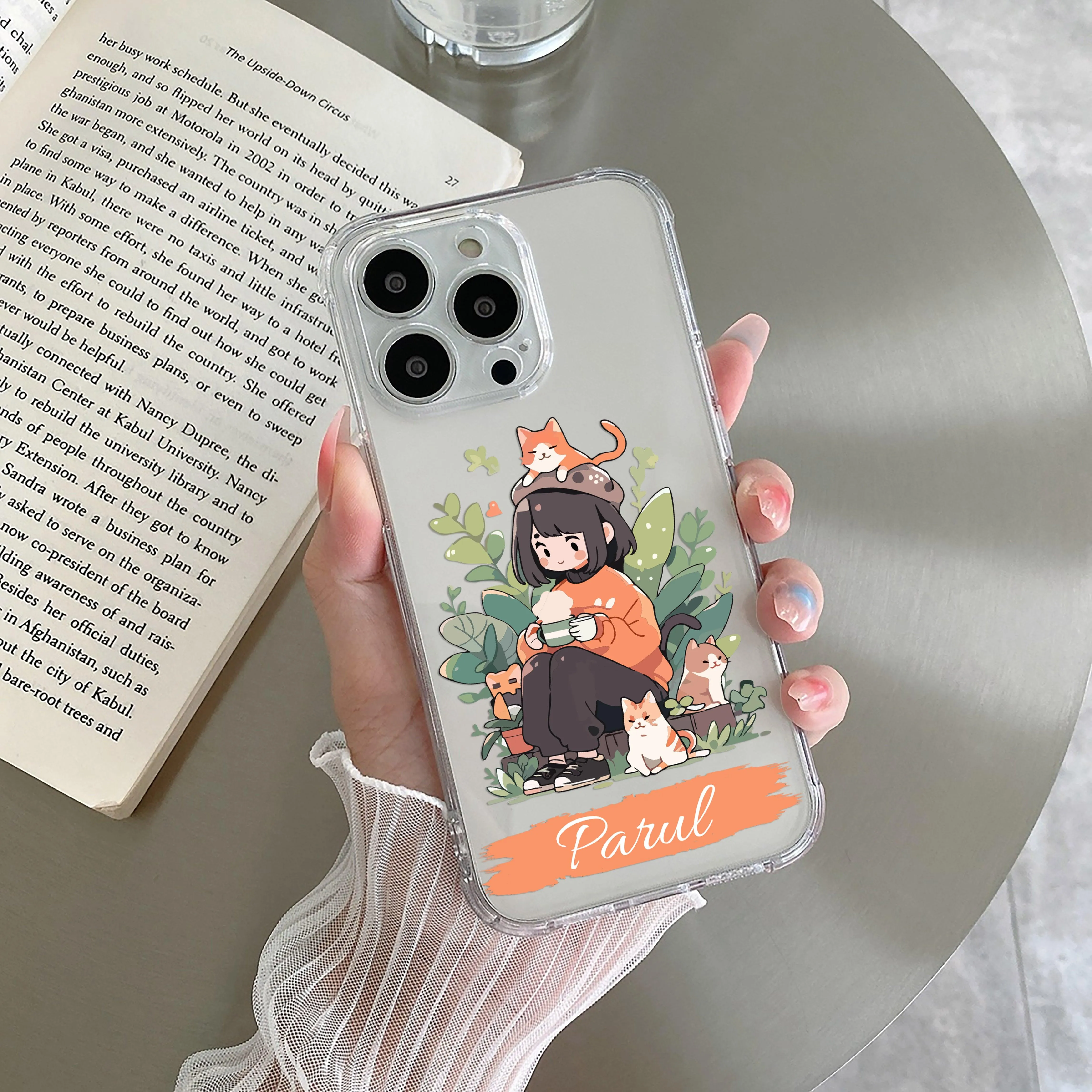 Cat Lover Customize Transparent Silicon Case For iQOO