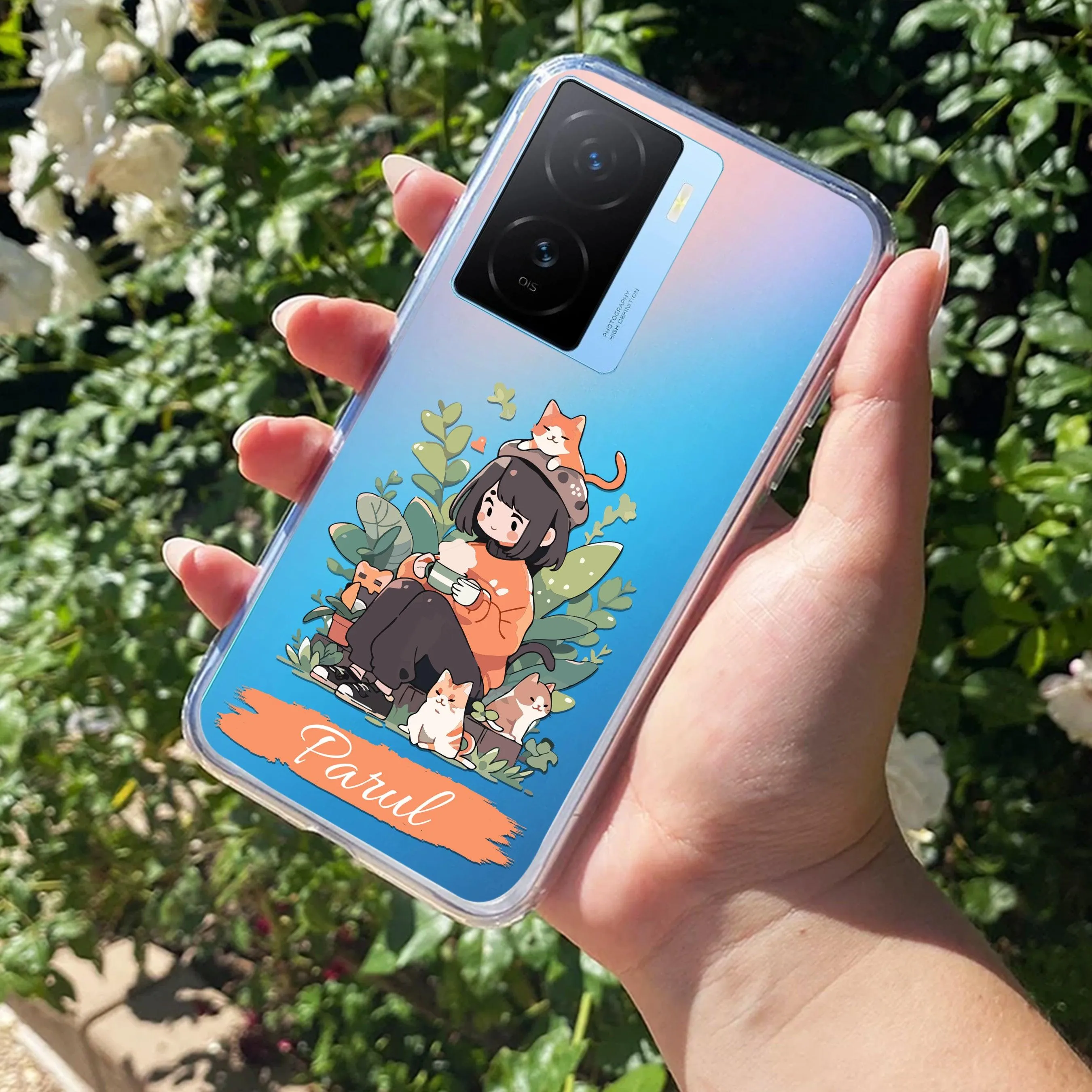 Cat Lover Customize Transparent Silicon Case For iQOO