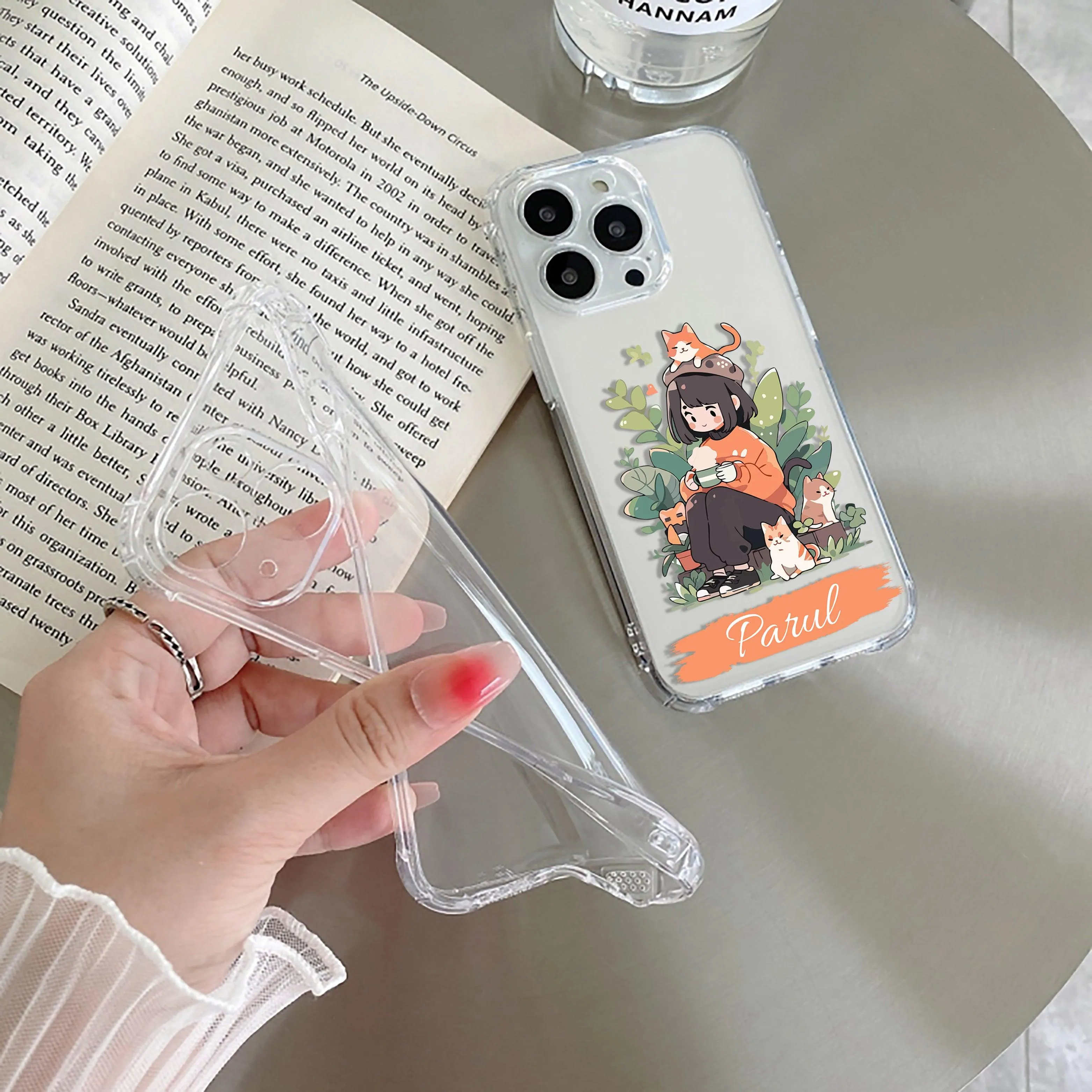 Cat Lover Customize Transparent Silicon Case For Vivo