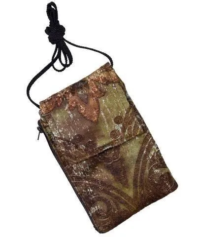 Cell Phone Purse - Renaissance in Everglade Upholstery