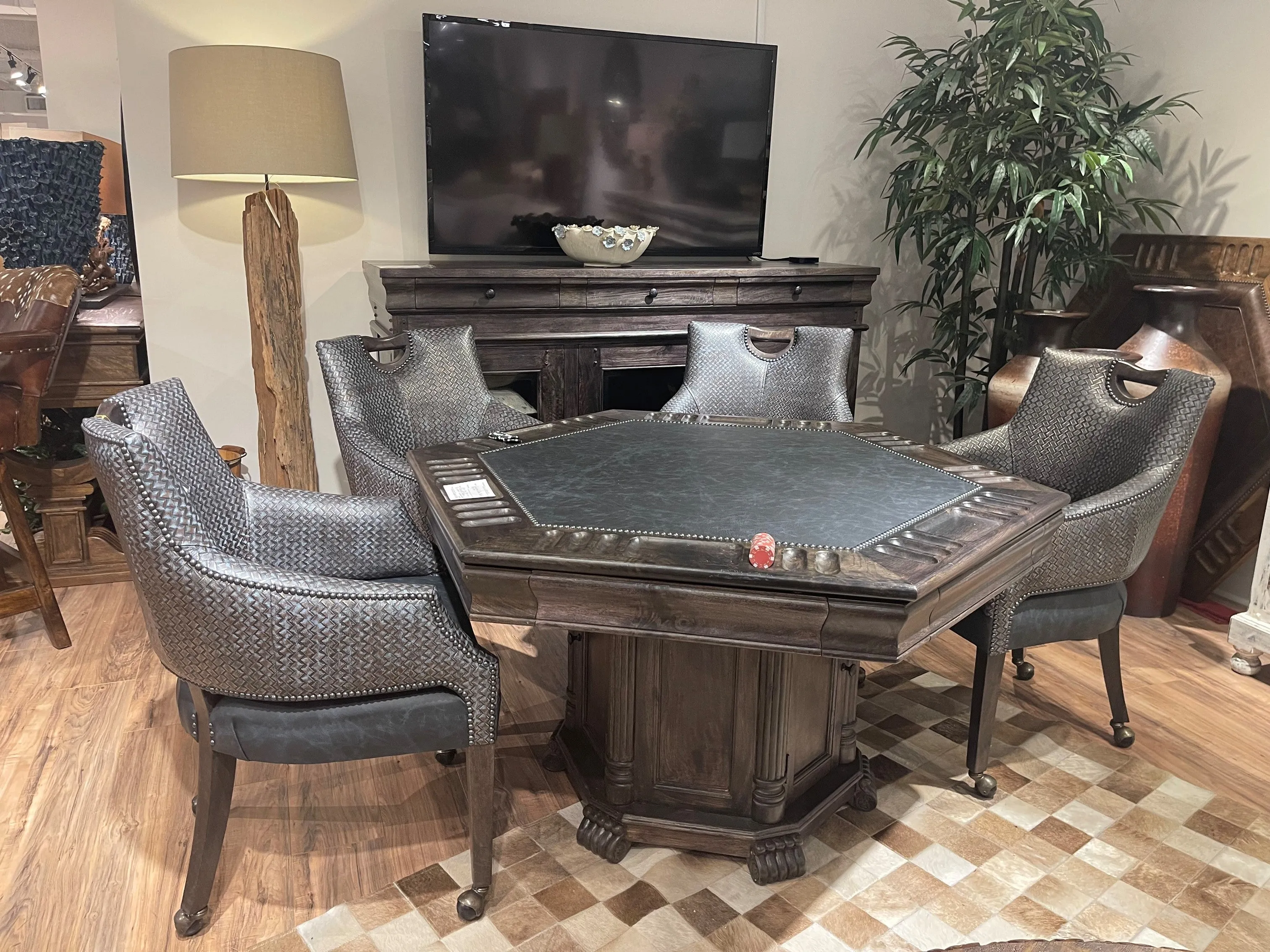 Cheyenne Denim Western Game Chair