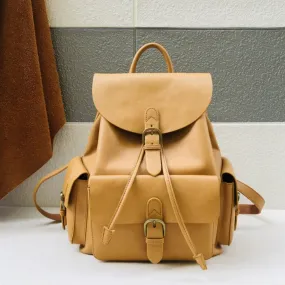 Classic High quality Handmade Women Leather Backpack