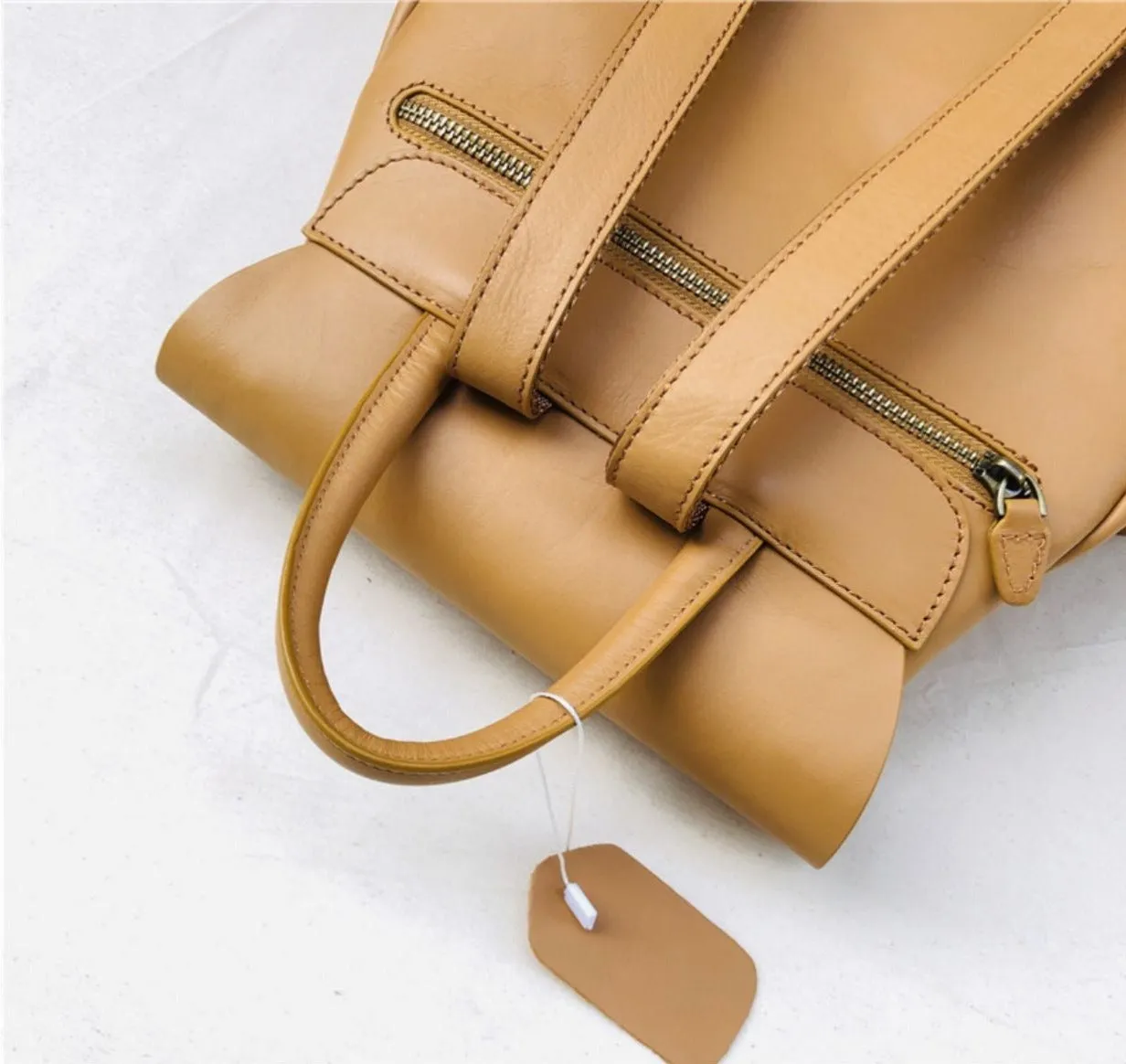 Classic High quality Handmade Women Leather Backpack