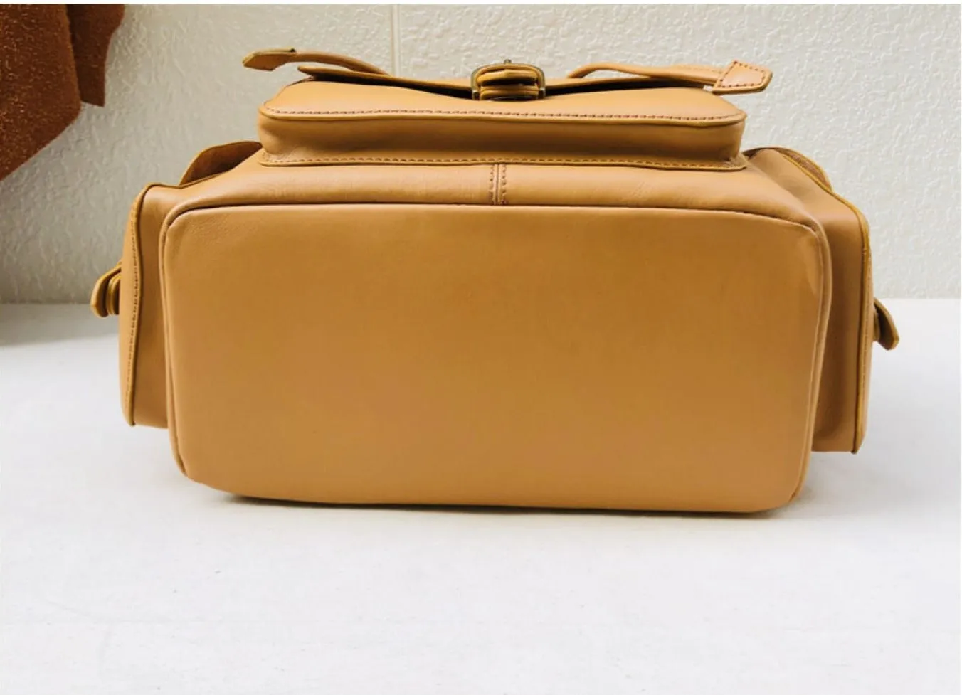 Classic High quality Handmade Women Leather Backpack