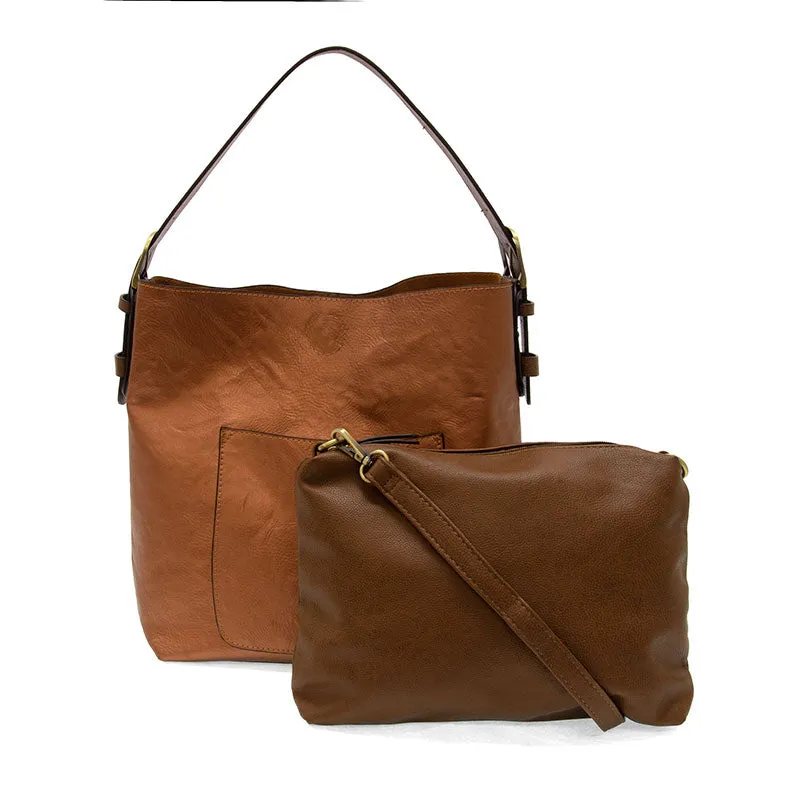 CLASSIC HOBO WITH COFFEE HANDLE HANDBAG
