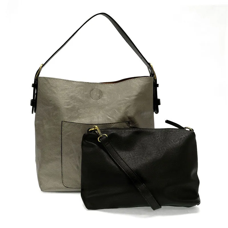 CLASSIC HOBO WITH COFFEE HANDLE HANDBAG