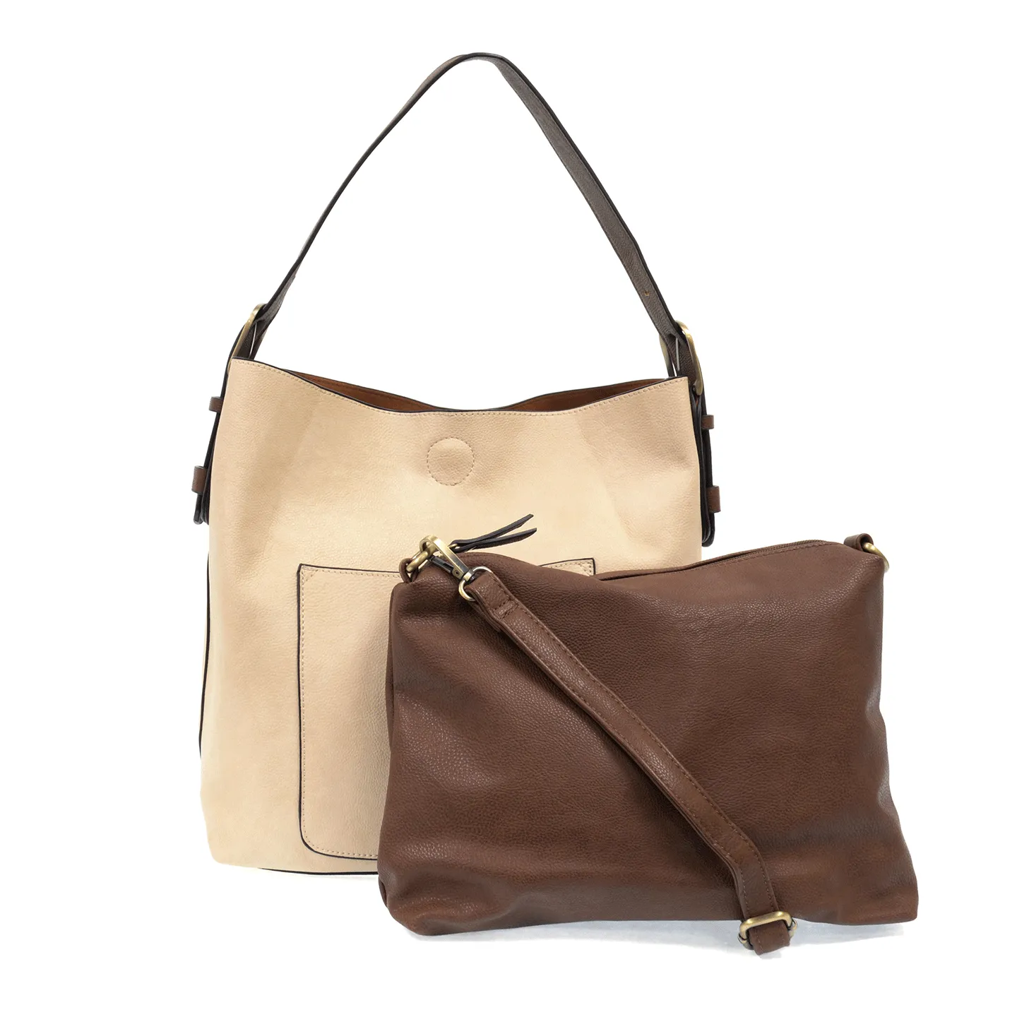 CLASSIC HOBO WITH COFFEE HANDLE HANDBAG