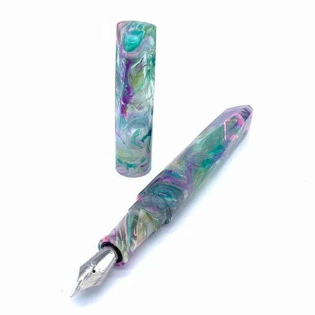 Clear Water Lily Custom Order Fountain Pen