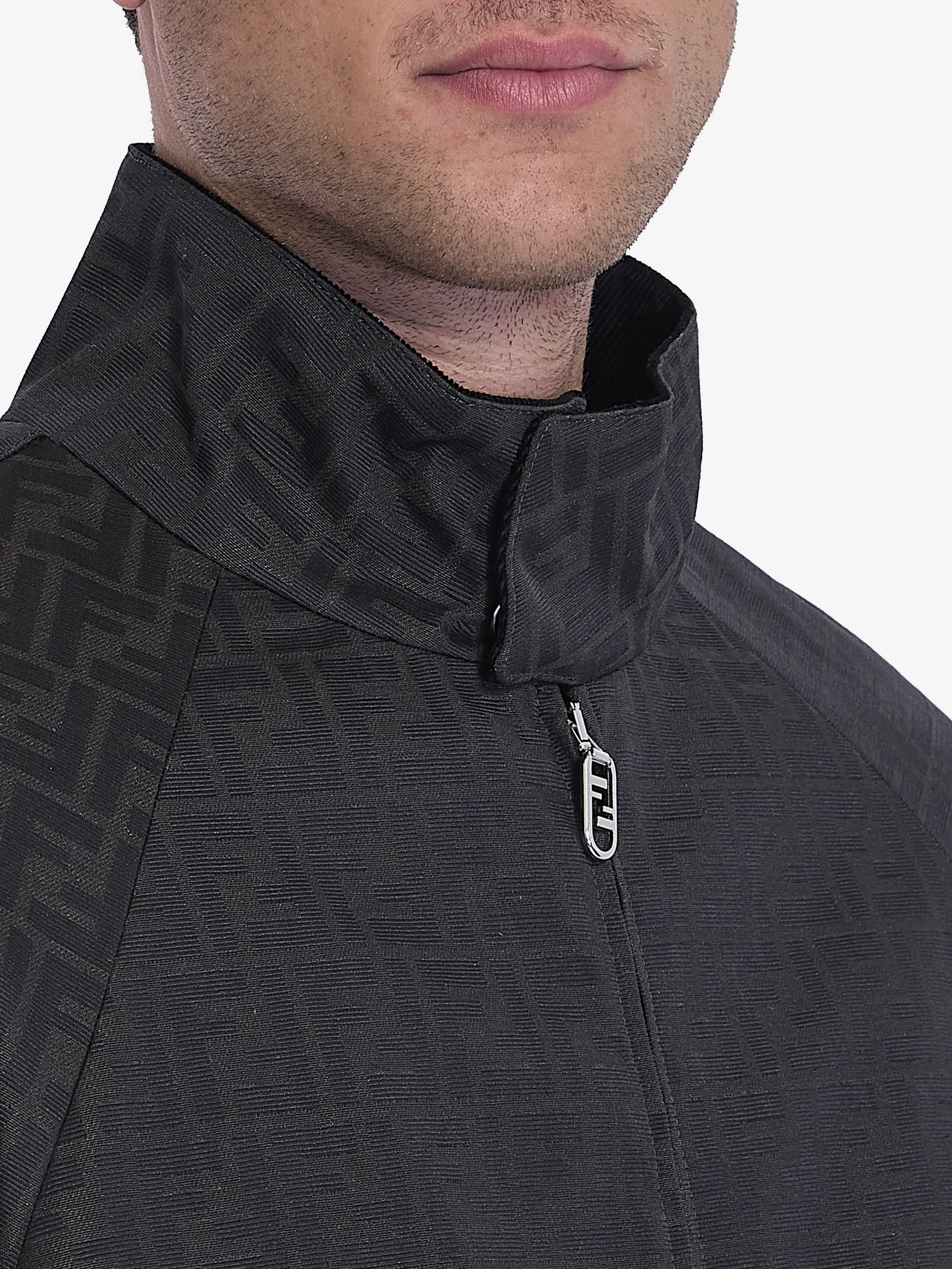 COATED CANVAS BOMBER JACKET