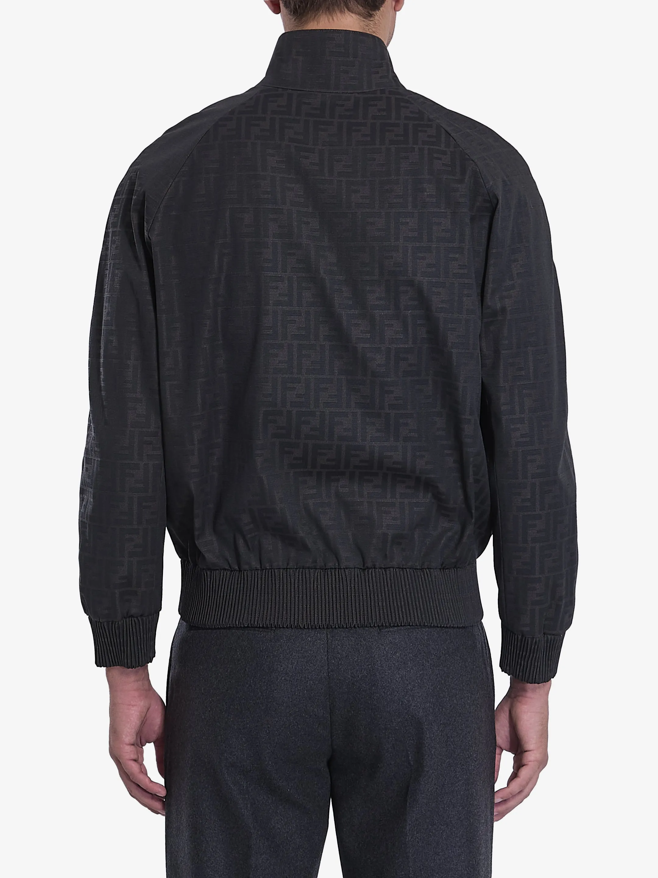 COATED CANVAS BOMBER JACKET