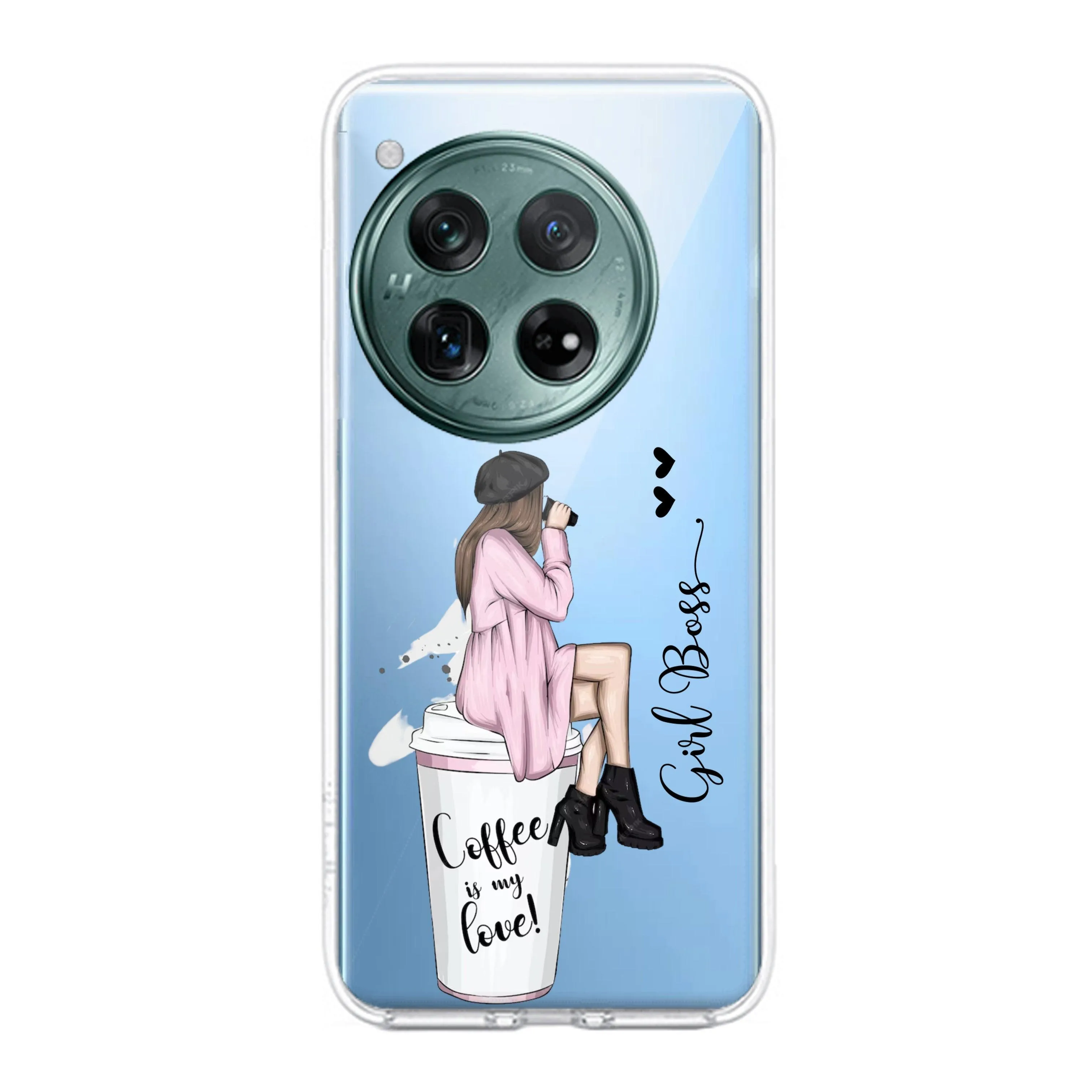 Coffee Lover Customize Transparent Silicon Case For OnePlus