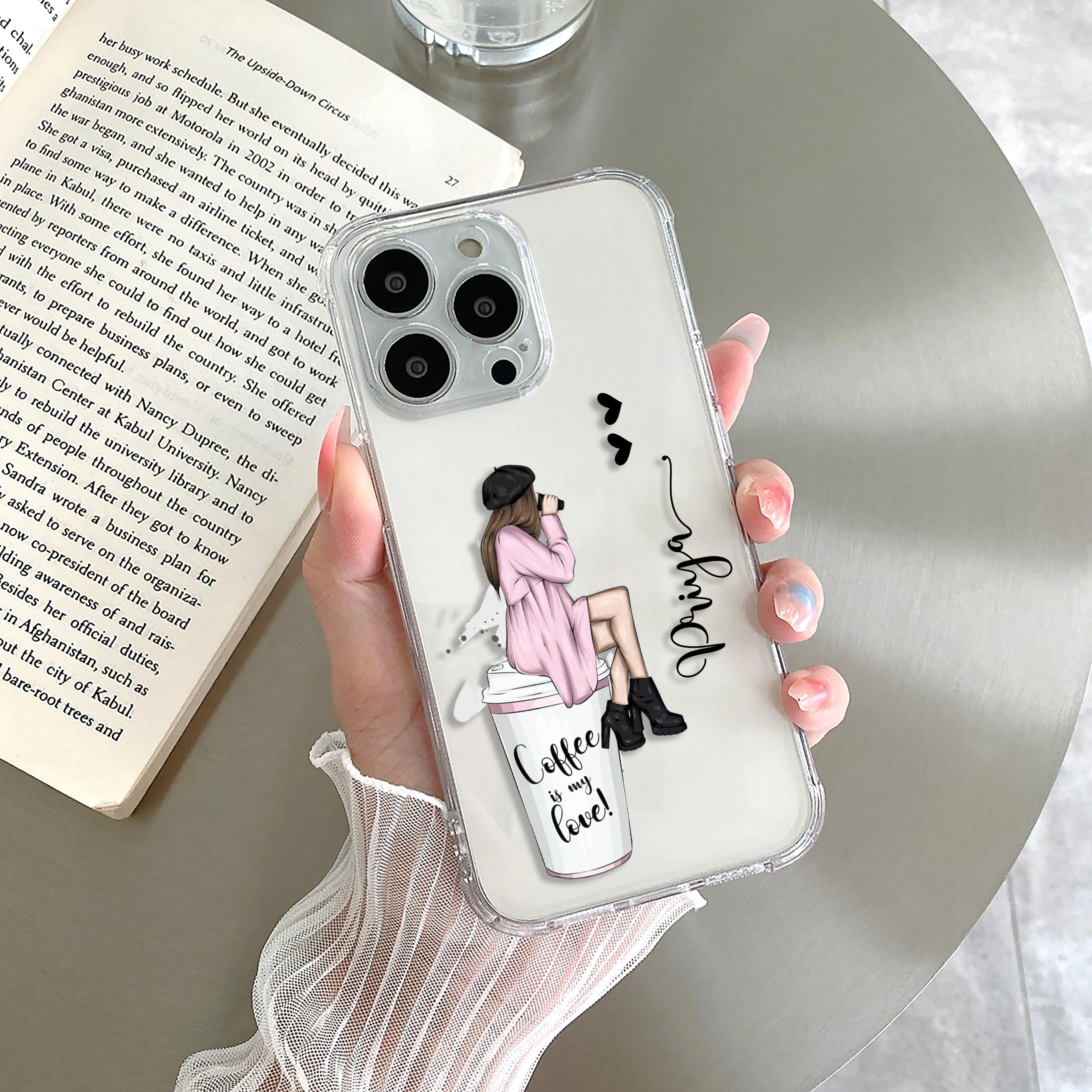 Coffee Lover Customize Transparent Silicon Case For OnePlus