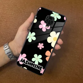 Colorfull  Daisy Floral Glass Case Cover For Poco