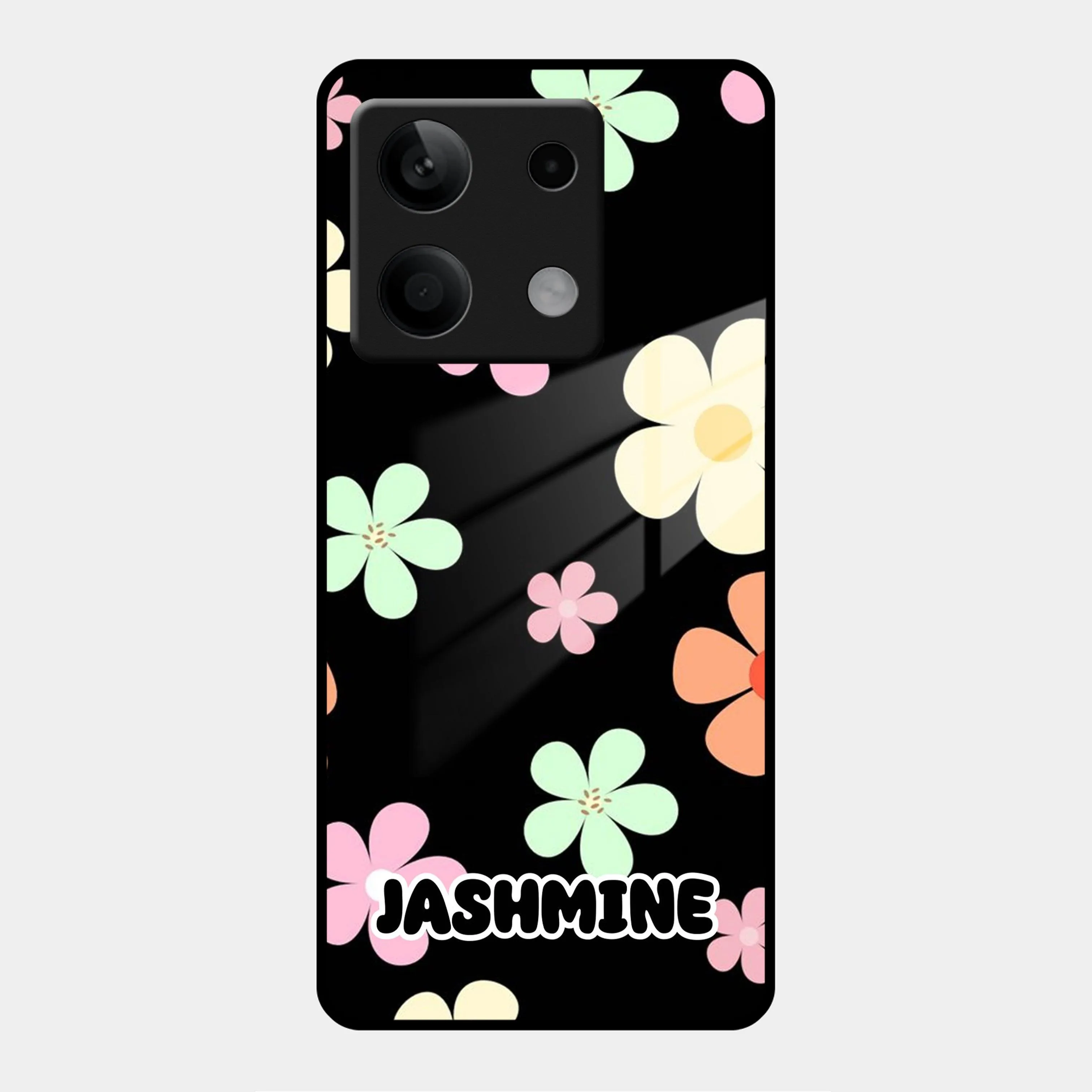 Colorfull  Daisy Floral Glass Case Cover For Poco
