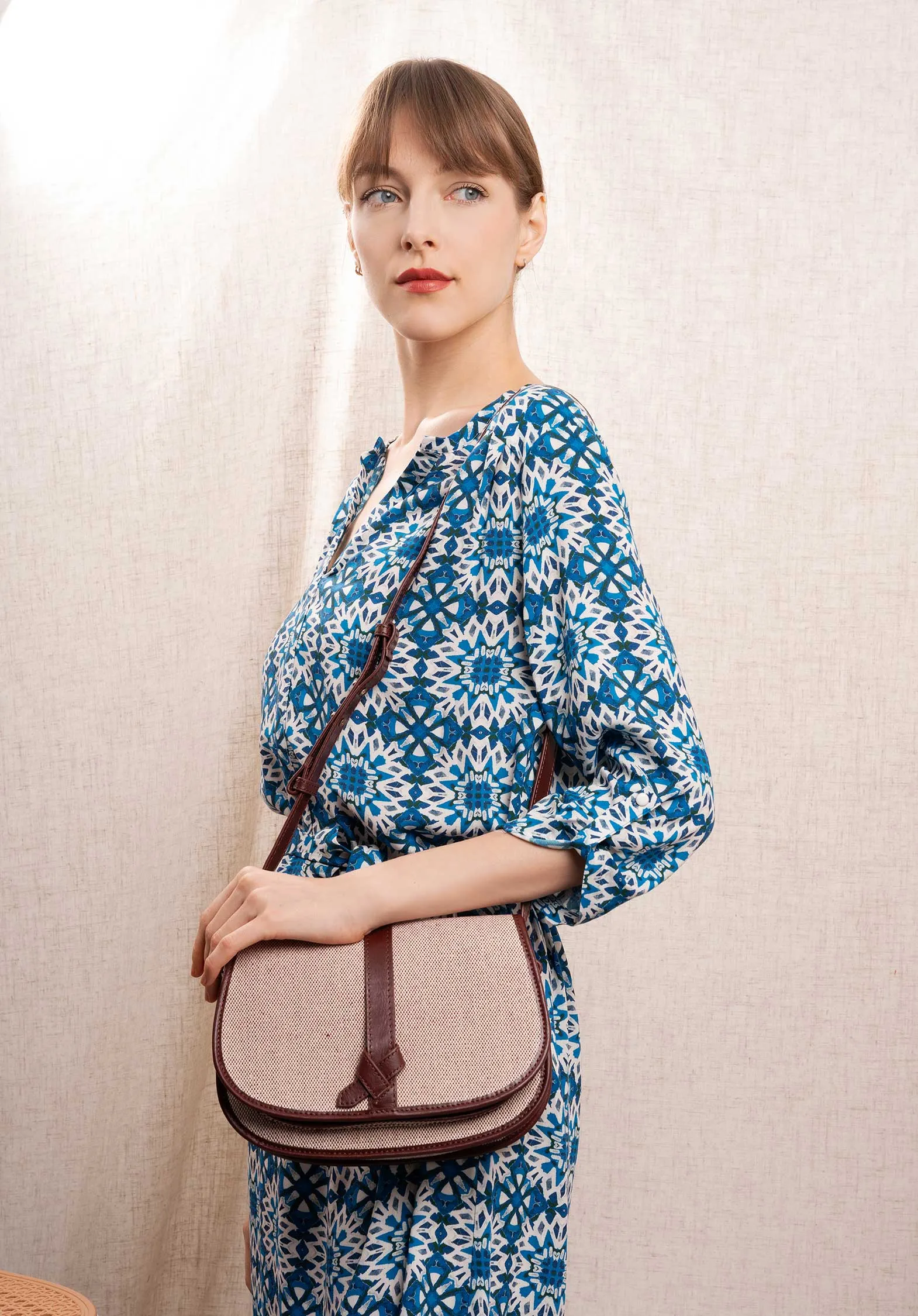 Crossbody Bag Sedro Toile Bordeaux