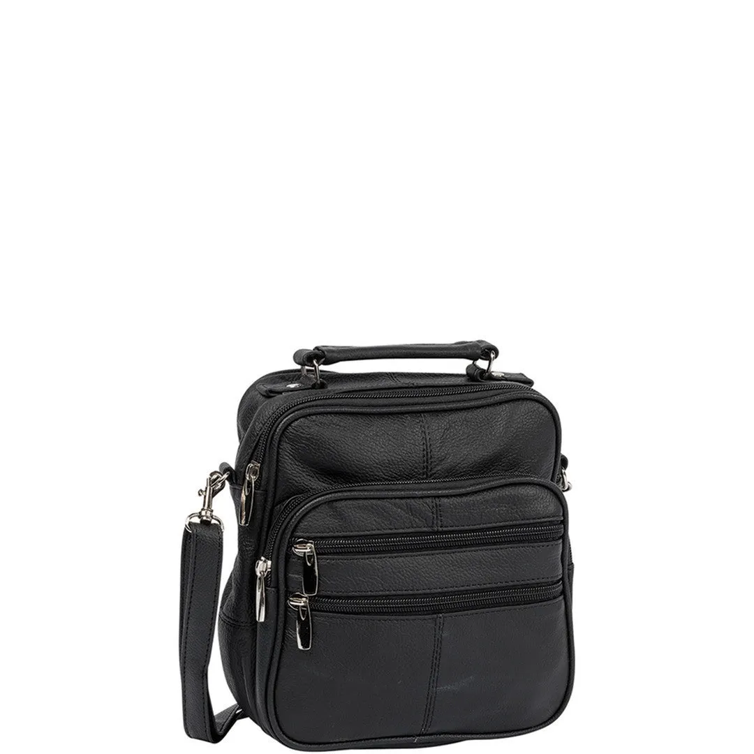 CRYSTAL LEATHER UTILITY BAG