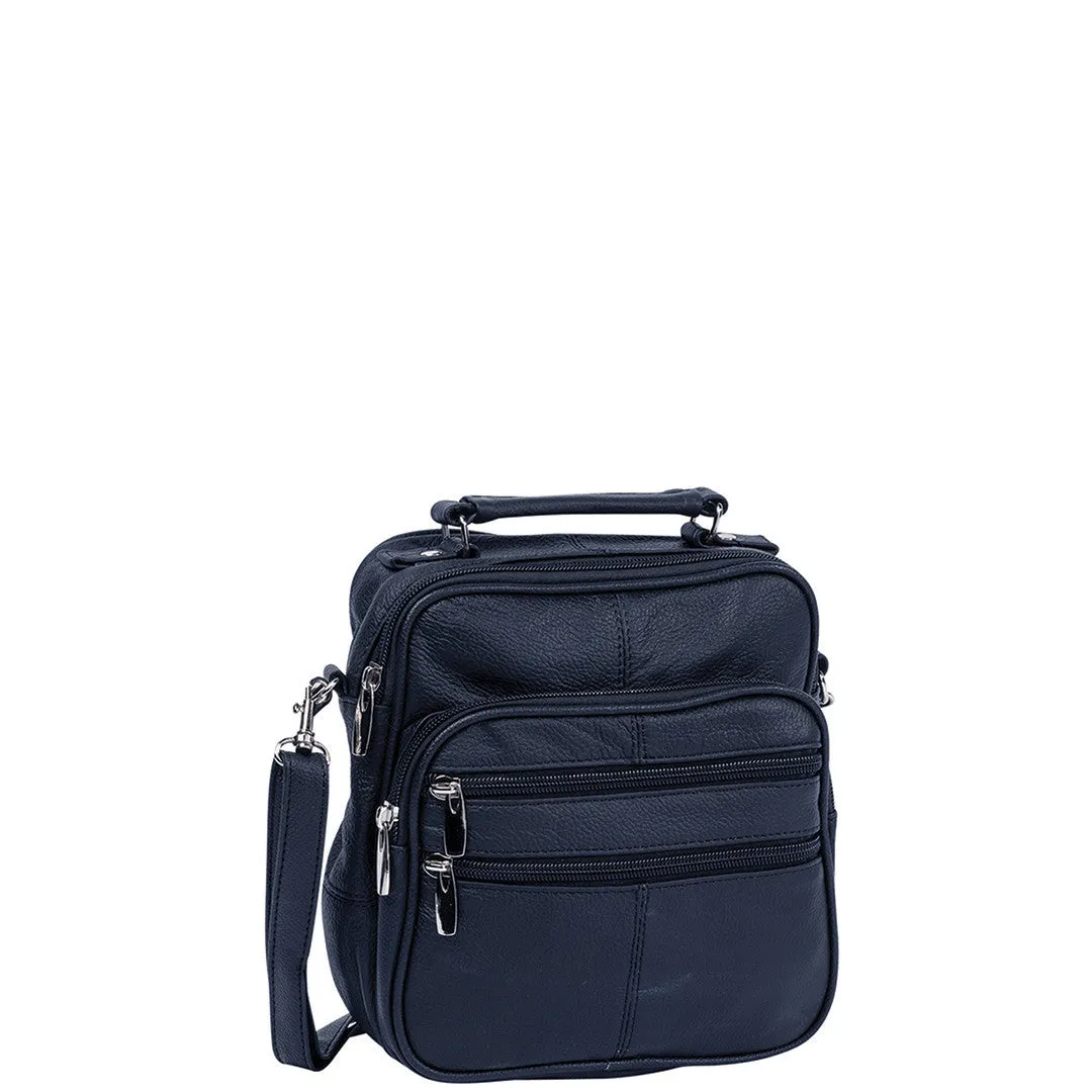 CRYSTAL LEATHER UTILITY BAG