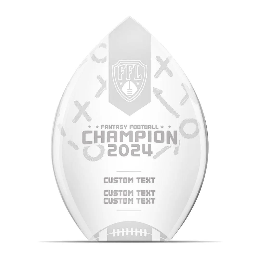 Custom Acrylic Fantasy Football Trophy