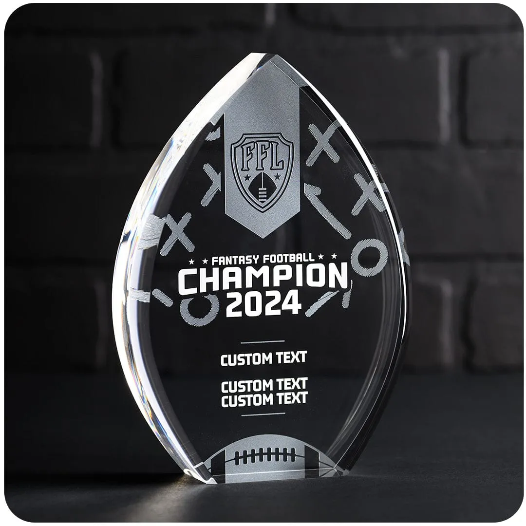 Custom Acrylic Fantasy Football Trophy