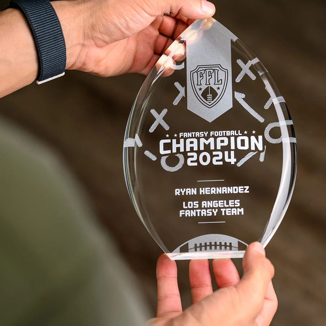Custom Acrylic Fantasy Football Trophy