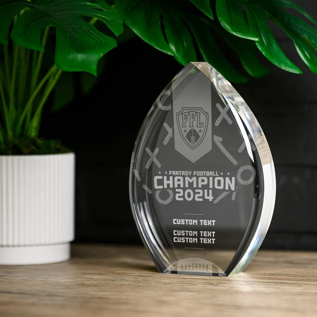 Custom Acrylic Fantasy Football Trophy