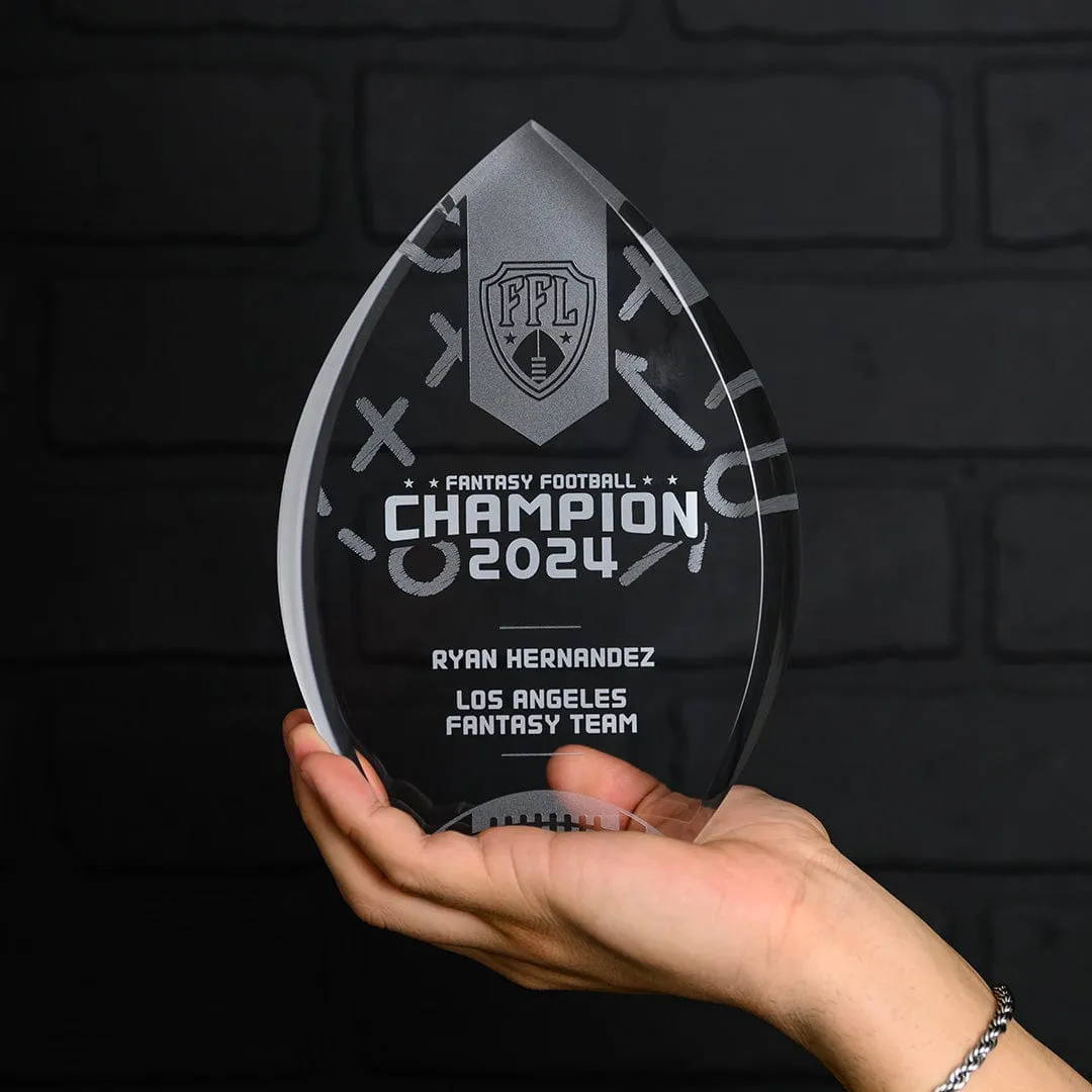 Custom Acrylic Fantasy Football Trophy