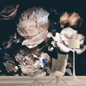 Custom Mural Wallpaper Beautiful Roses Floral Wall Decor (㎡)