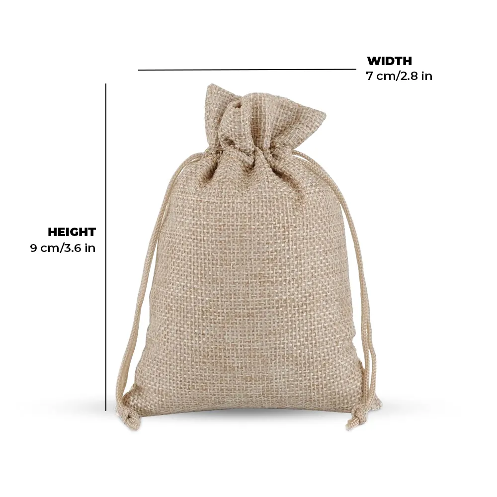 Custom Wholesale Custom Burlap Drawstring Gift Bags