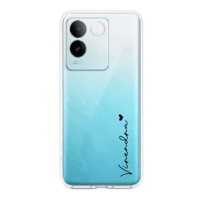 Customize Name Transparent Silicon Case For iQOO