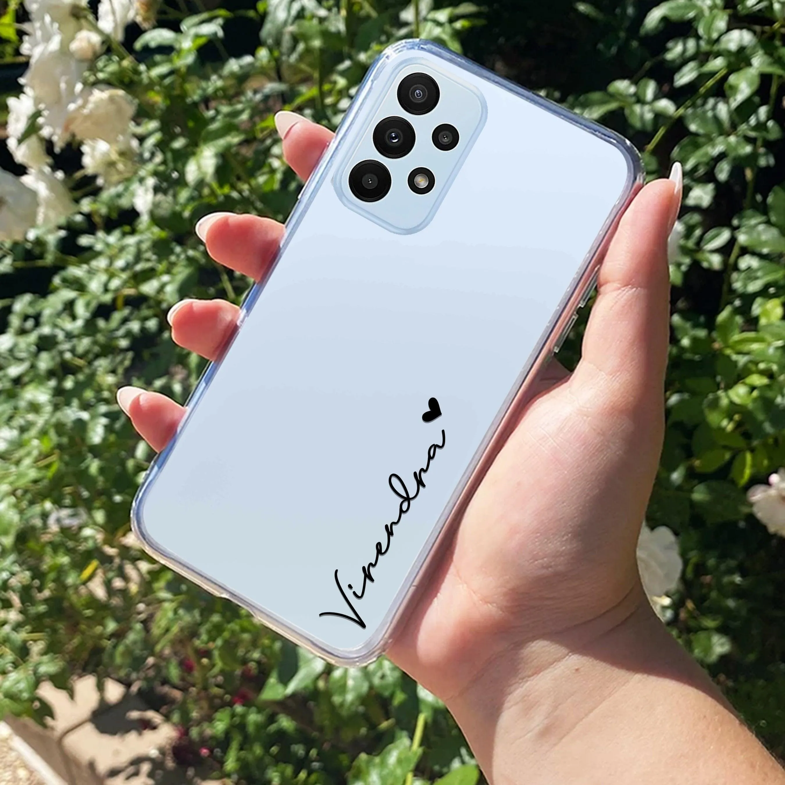 Customize Name Transparent Silicon Case For Samsung