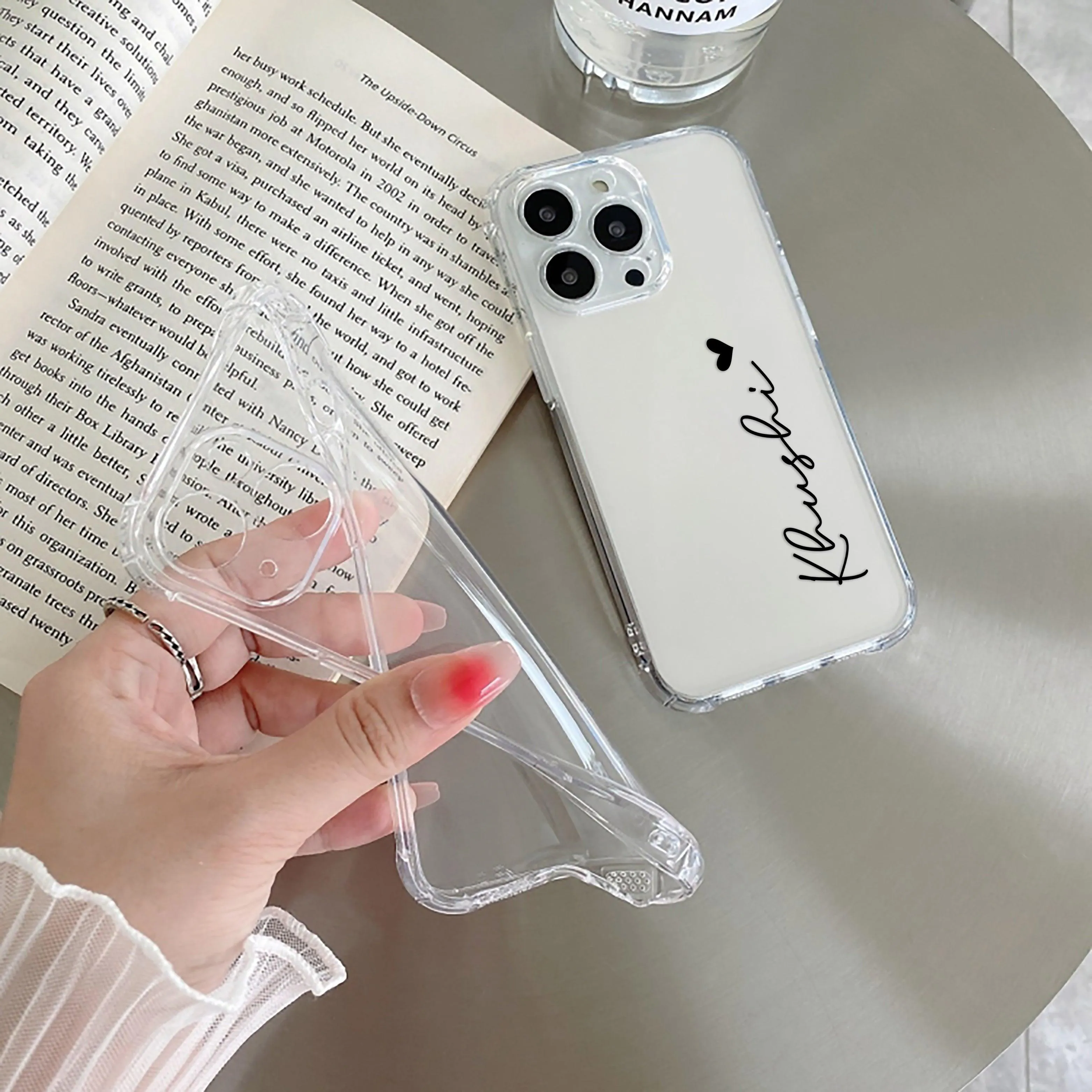 Customize Name Transparent Silicon Case For Samsung