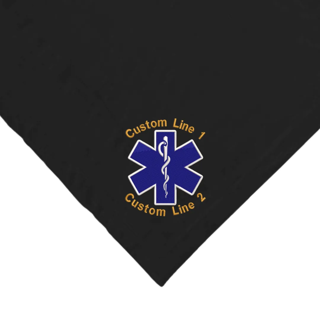 Customized Star of Life Sherpa Blanket