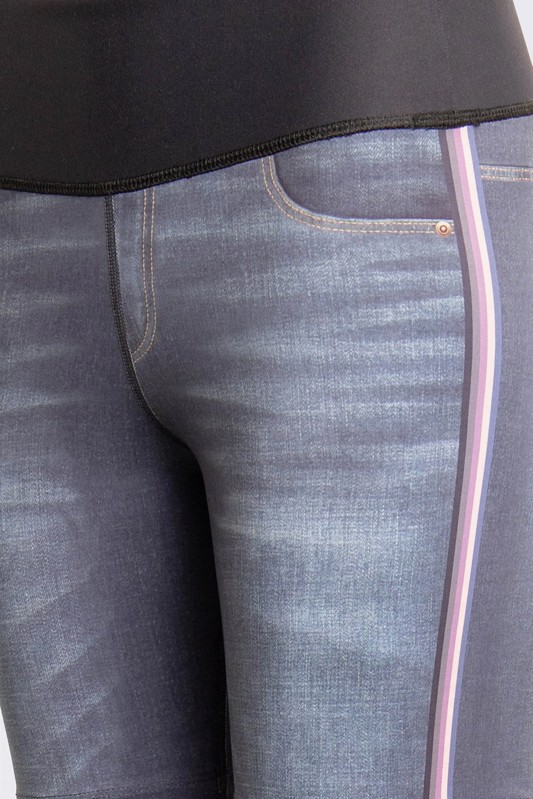 Deep Garden Denim Rever Bermuda