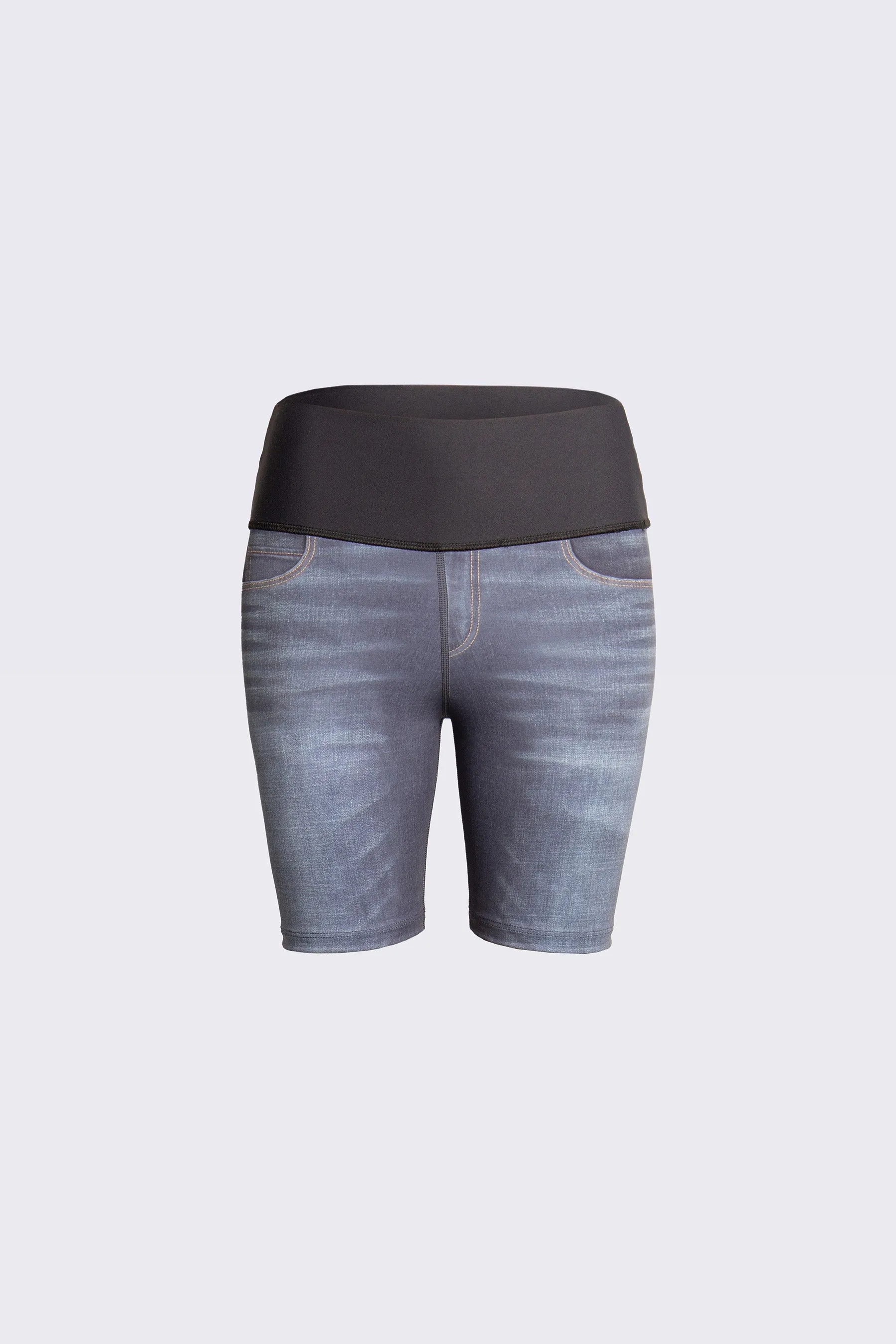 Deep Garden Denim Rever Bermuda
