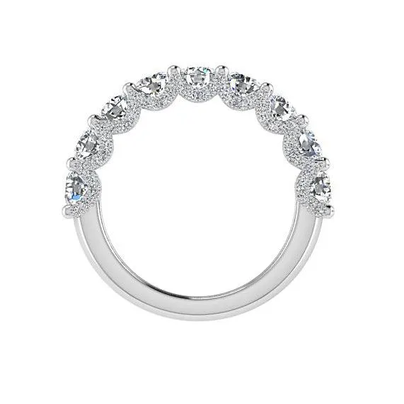 Diamond Half Eternity Ring White Gold (1.70CWT)