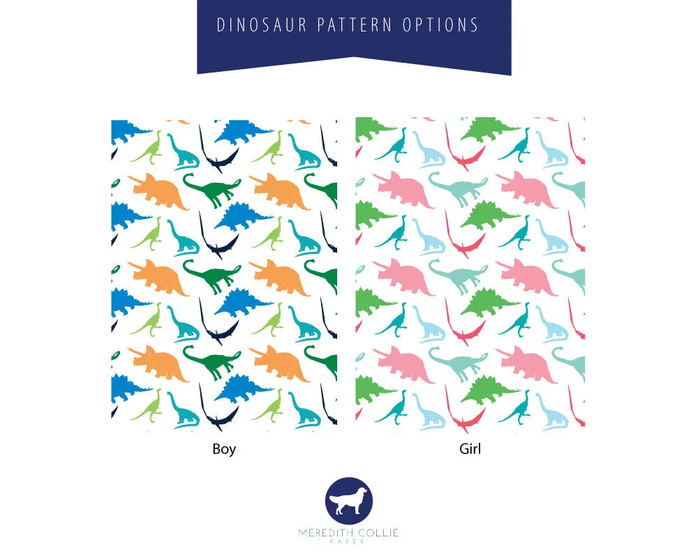 Dinosaur Personalized Laminated Bag Tag