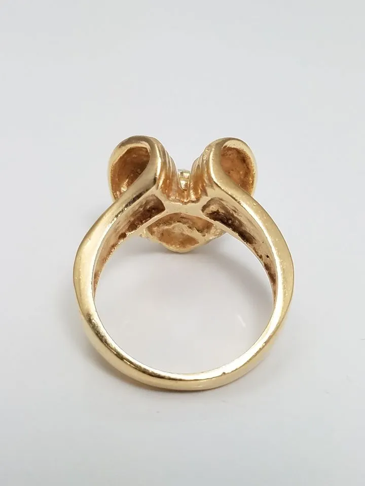 Distinct Natural Diamond 14k Yellow Gold Custom Ring